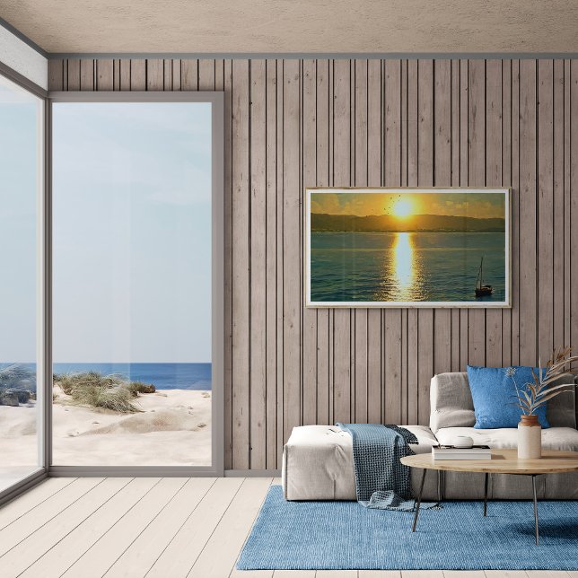 Golden Hour Sail Canvastryck (Skapare uppladdad)