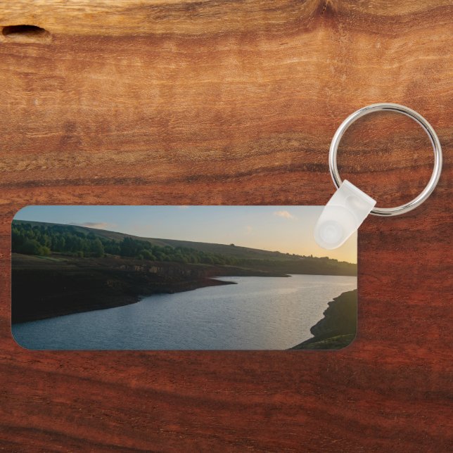 Golden Hour Serenity at Baitings Reservoir Nyckelring (Framsida)