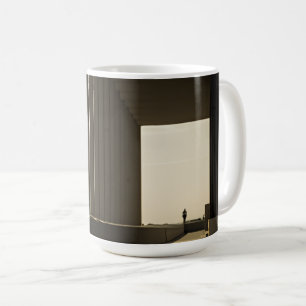 Golden Hour Shadow Linjer Kaffemugg