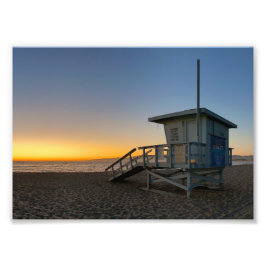 Golden Hour Sunset - Venedig Beach, CA Fototryck