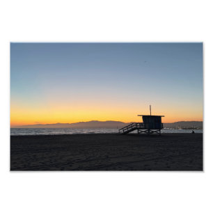 Golden Hour Sunset - Venedig Beach, CA Fototryck