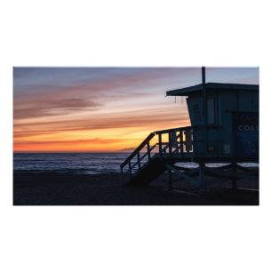 Golden Hour Sunset - Venedig Beach, CA Fototryck