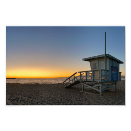 Golden Hour Sunset - Venedig Beach, CA Fototryck