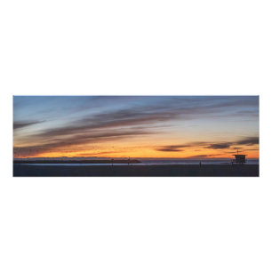 Golden Hour Sunset - Venedig Beach, CA Fototryck