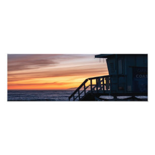 Golden Hour Sunset - Venedig Beach, CA Fototryck