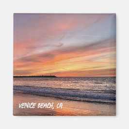 Golden Hour Sunset - Venedig Beach, CA Magnet