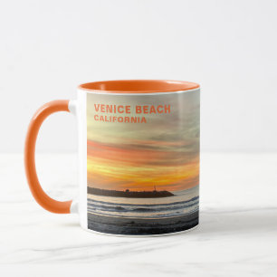 Golden Hour Sunset - Venedig Beach, CA Mugg