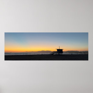 Golden Hour Sunset - Venedig Beach, CA Poster