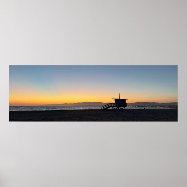 Golden Hour Sunset - Venedig Beach, CA Poster (Framsidan)