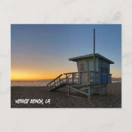 Golden Hour Sunset - Venedig Beach, CA Vykort