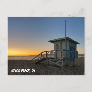 Golden Hour Sunset - Venedig Beach, CA Vykort