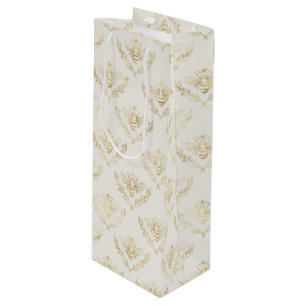 Golden Humla med Krona Mönster