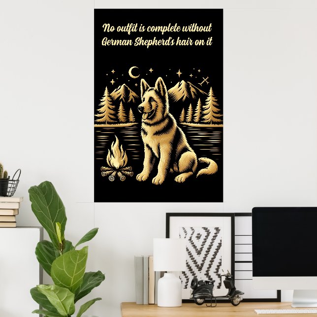Golden Hund av Campfire Poster (Hemmakontoret)