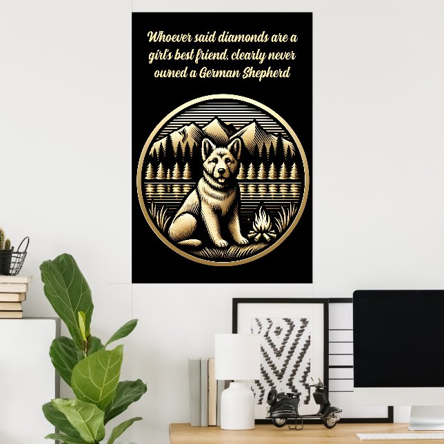 Golden Hund av Campfire Poster (Hemmakontoret)