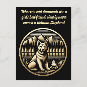 Golden Hund av Campfire Vykort