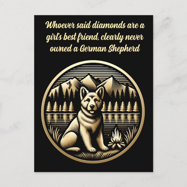 Golden Hund av Campfire Vykort (Framsida)