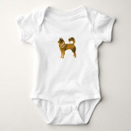 Golden Hund Husky Baby Jersey Bodydräkt, White Tee Shirt