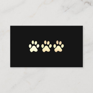 Golden Hund White Leather Elite Visitkort