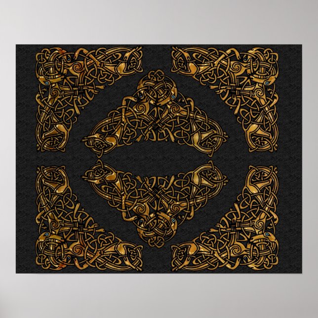 Golden Hundar Print Poster (Framsidan)