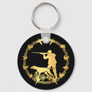 Golden hunter nyckelring