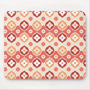 Golden ikat geometriskt mönster musmatta