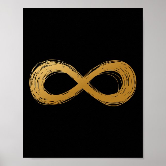 Golden Infinity Neurodiversitetssymbol - Autism Me Poster (Framsidan)
