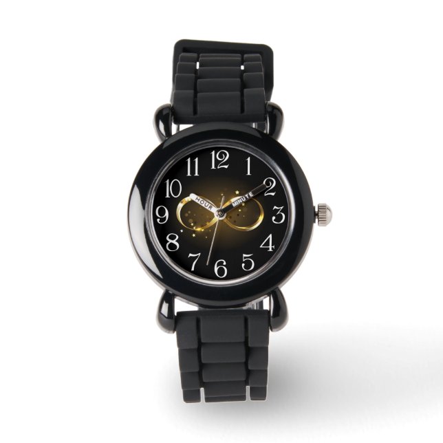 Golden Infinity Symbol Armbandsur (Framsida)