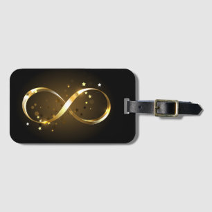 Golden Infinity Symbol Bagagebricka