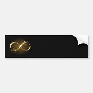 Golden Infinity Symbol Bildekal