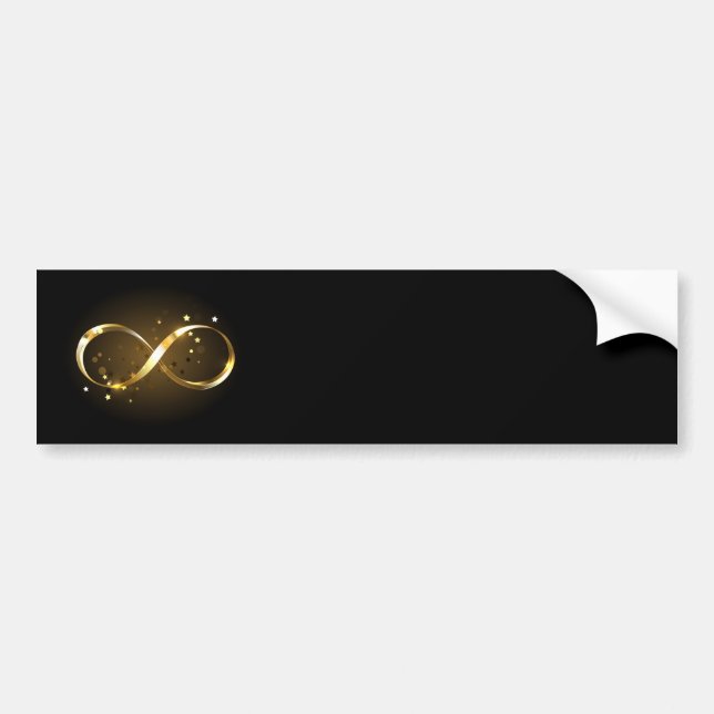Golden Infinity Symbol Bildekal (Framsidan)