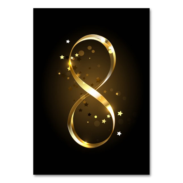Golden Infinity Symbol Bordsnummer (Framsidan)