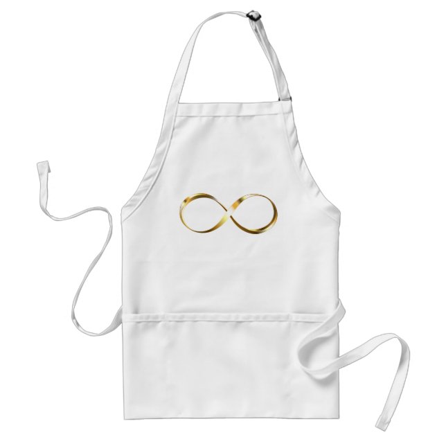Golden Infinity Symbol Förkläde (Framsidan)