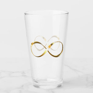 Golden Infinity Symbol Glaskopp