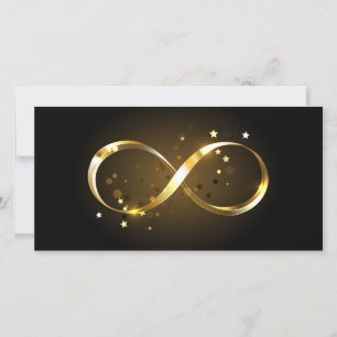 Golden Infinity Symbol Julkort