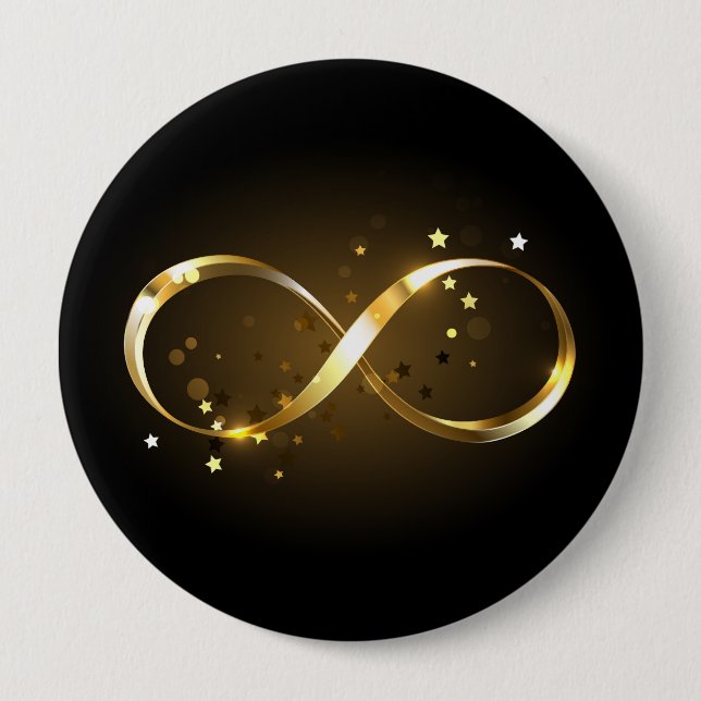 Golden Infinity Symbol Knapp (Framsida)