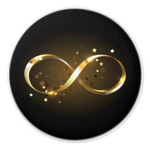 Golden Infinity Symbol Knopp