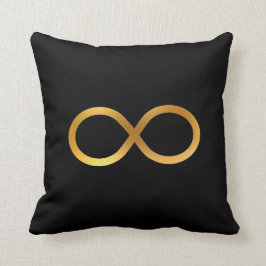 Golden Infinity Symbol Kudde