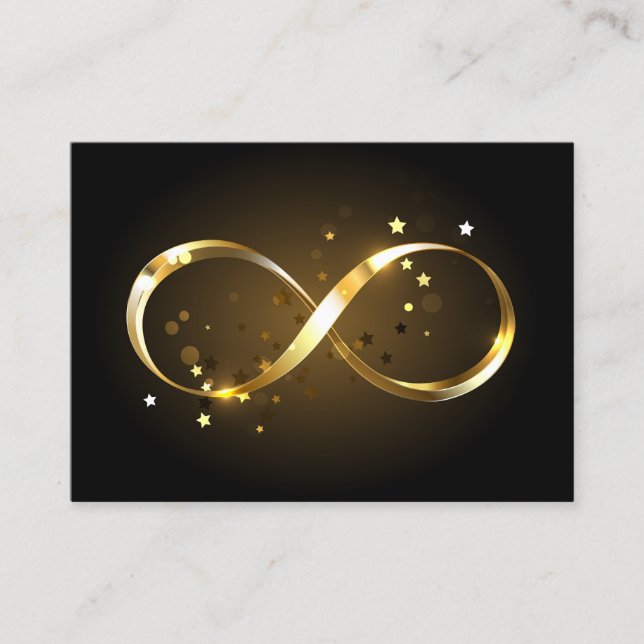 Golden Infinity Symbol Lojalitetskort (Framsida)