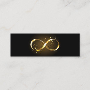 Golden Infinity Symbol Mini Visitkort