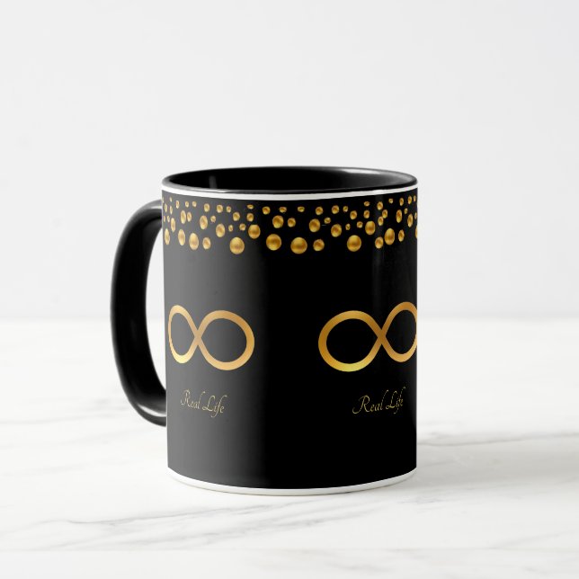 Golden Infinity Symbol Mugg (Framsida vänster)