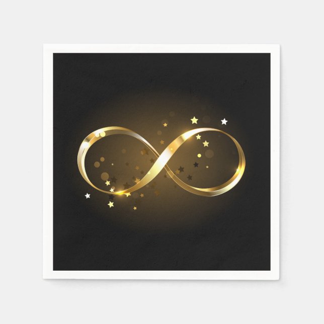 Golden Infinity Symbol Pappersservett (Framsidan)