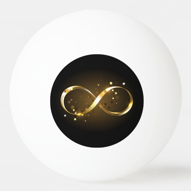 Golden Infinity Symbol Pingisboll (Framsidan)