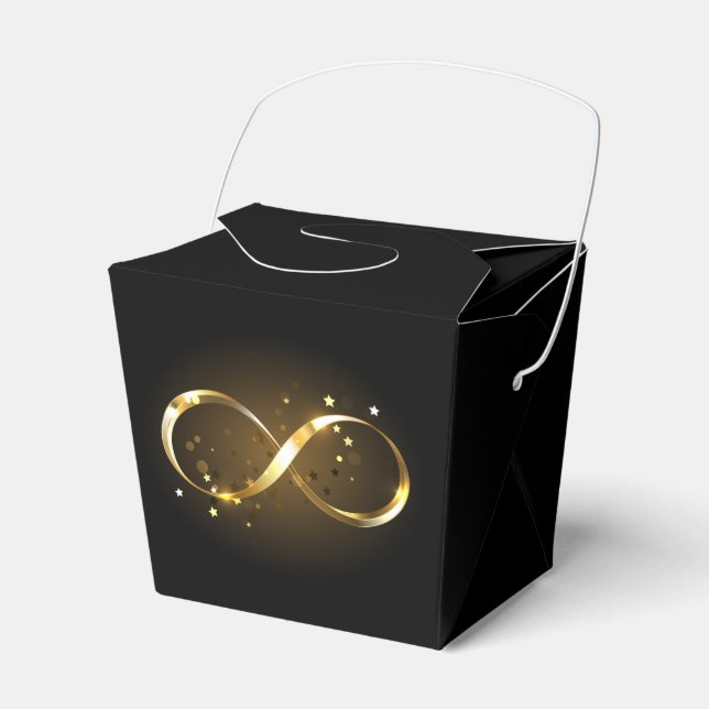 Golden Infinity Symbol Presentaskar (Framsidan Sidan)