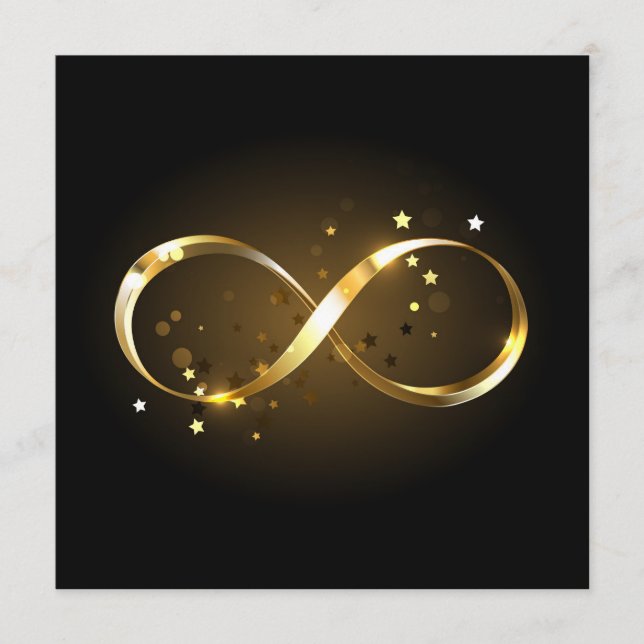 Golden Infinity Symbol Rådkort (Framsida)