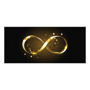 Golden Infinity Symbol Reklamkort