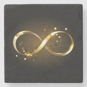 Golden Infinity Symbol Stenunderlägg
