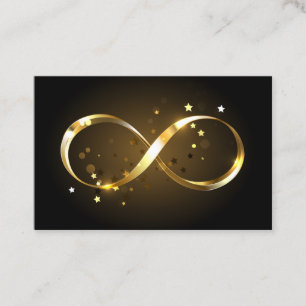 Golden Infinity Symbol Tidsbeställning Kort