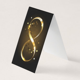 Golden Infinity Symbol Visitkort