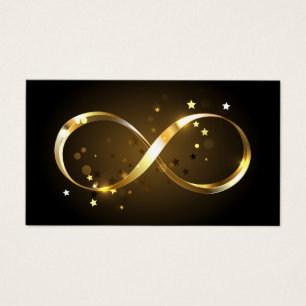 Golden Infinity Symbol Visitkort