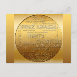 Golden Internationell julafton Navidad H vykort